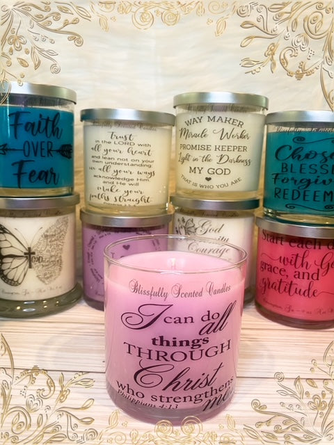 Inspirational Scripture Candles